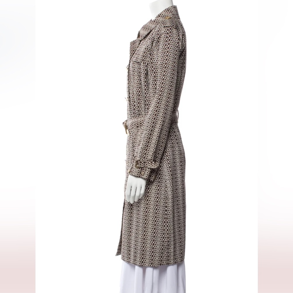 Tory Burch animal print trench coat - Picture 3 of 14